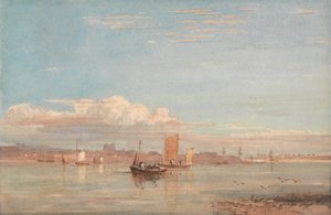 Greenwich Hospital from Woolwich Reach by David Cox